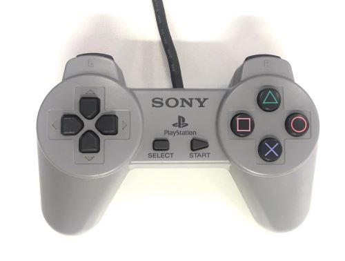 [PS1] Drôtový Ovládač Sony Bez páčok - šedý (rôzne estetické vady)