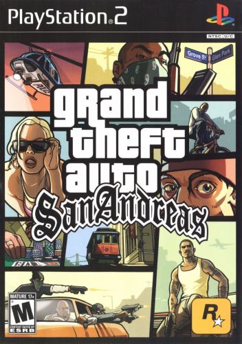 PS2 GTA San Andreas Grand Theft Auto (18+, necenzurované)