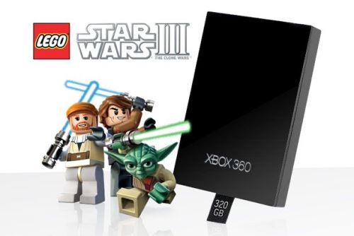 [Xbox 360] HDD 320 GB + hra Lego Star Wars 3 The Clone Wars (nový)