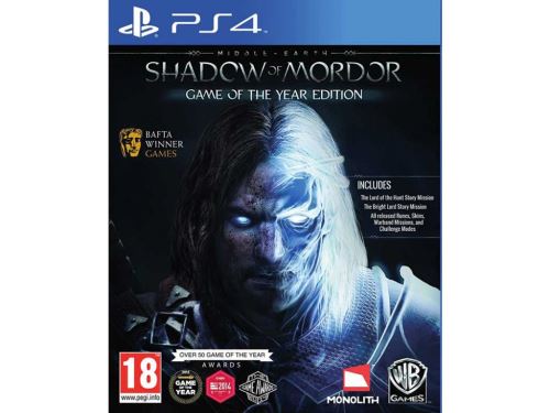 PS4 Middle Earth Shadow Of Mordor GOTY, Edícia Hra roku (nová)