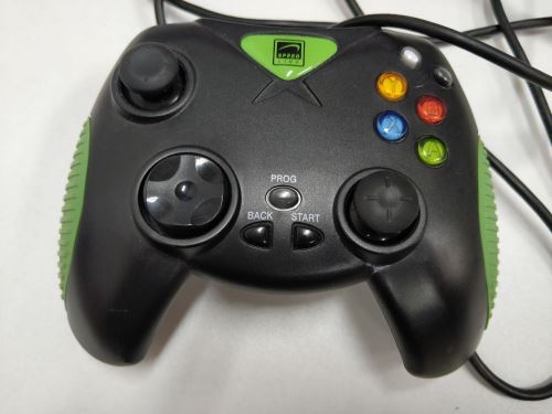 [Xbox Original] Drôtový ovládač Speedlink X-Warrior - čiernozelený (estetická vada)