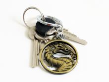 Prívesok na kľúče Mortal Kombat - bronzová farba (nový)