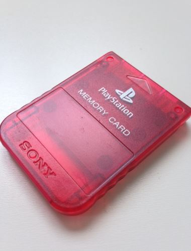 [PS1] Originálne Pamäťová karta Sony 1MB červená
