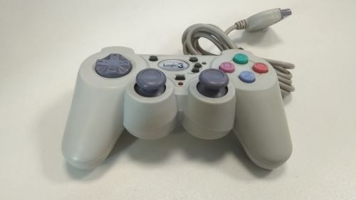 [PS1 | PS2] Drôtový Ovládač Logic3 - biely