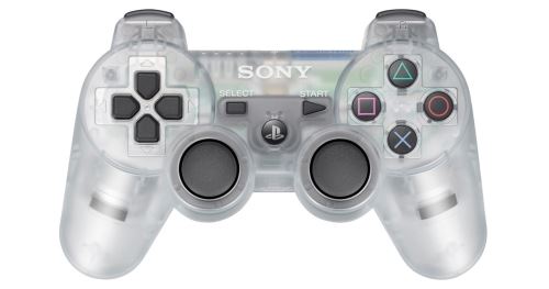 [PS3] Bezdrôtový Ovládač Sony Dualshock - biely priehľadný