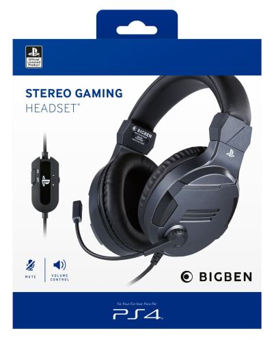 [PS4] Stereo Gaming Headset - čierny (nový)