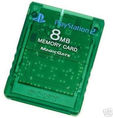 [PS2] Originálne pamäťová karta Sony 8MB (priehľadná zelená)
