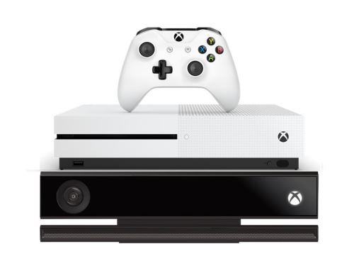 Xbox One S 500 GB (Plná verzia s DVD mechanikou) + Kinect (B)