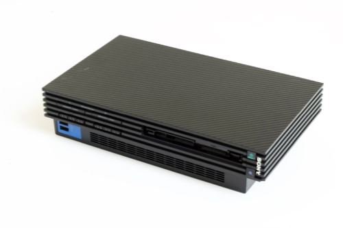 PlayStation 2 Fat - čierny karbón (estetická vada)