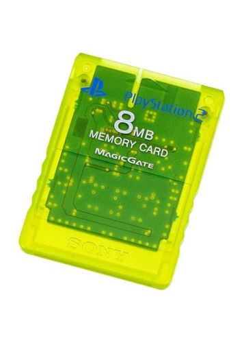 [PS2] Originálne pamäťová karta Sony 8MB (priehľadná žltá)