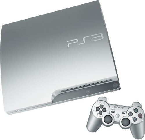 PlayStation 3 Slim 320 GB - strieborná