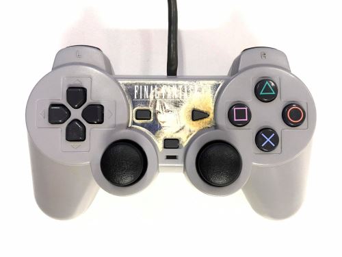 [PS1] Drôtový Ovládač Sony Dualshock - sivý - Final Fantasy VIII (estetická vada)
