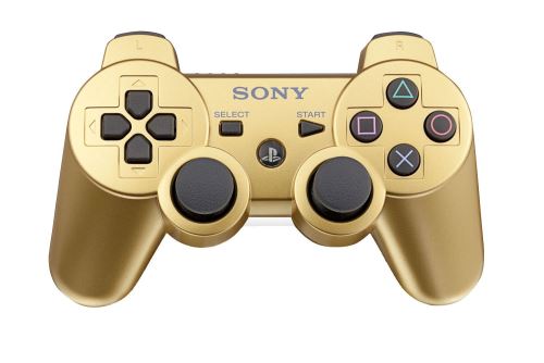 [PS3] Bezdrôtový Ovládač Sony Dualshock - zlatý