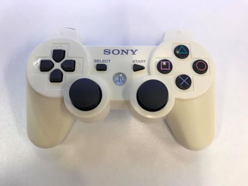 [PS3] Bezdrôtový Ovládač Sony Dualshock - biely (estetická vada, žltkastý)