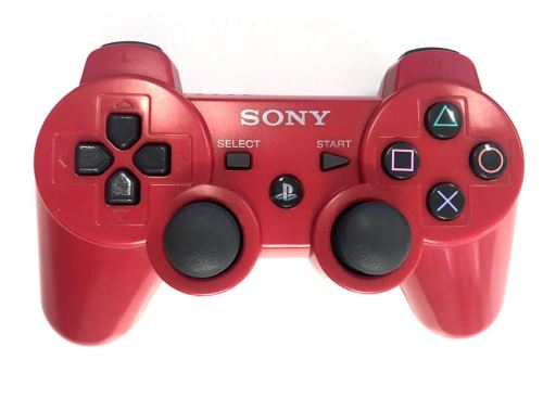 [PS3] Bezdrôtový Ovládač Sony Dualshock - červený (estetická vada)