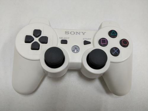 [PS3] Bezdrôtový Ovládač Sony Dualshock - biely (estetická vada + žltkastý)