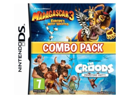 Nintendo DS Combo Pack - Madagascar 3: Europe's Most wanted, The Croodsi: Prehistoric Party!