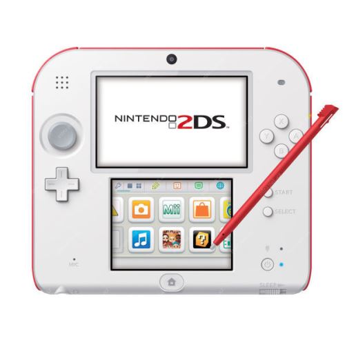 Nintendo 2DS červenobiele + originálne balenie (estetická vada)