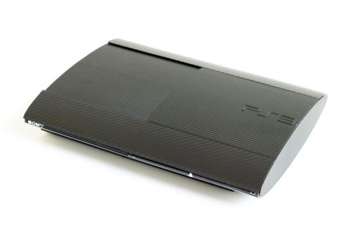 PlayStation 3 500 GB Super Slim - čierny Carbon (estetická vada)