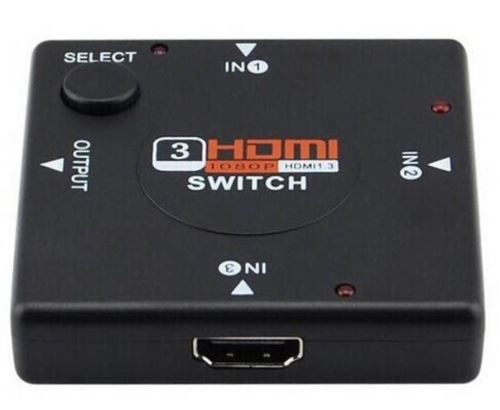 HDMI SWITCH, prepínač, rozbočovač 3 v 1 (nový)