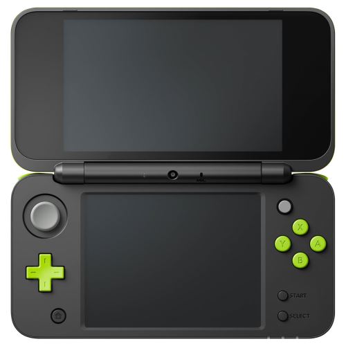 New Nintendo 2DS XL - zelenočierne (estetická vada) + originálne balenie