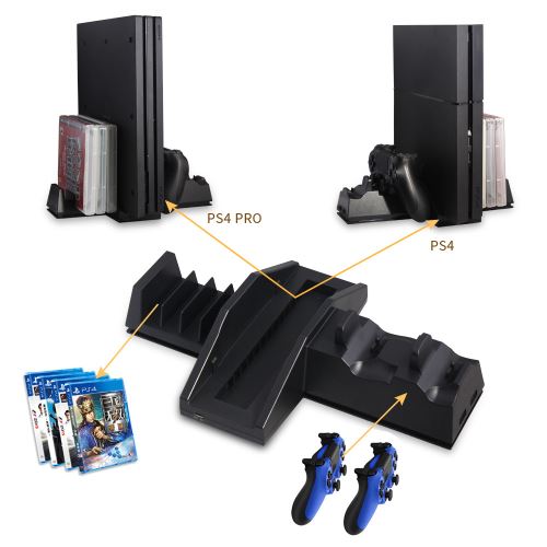 [PS4][PS4 PRO] Vertikálny stojan s nabíjačkou (nový)