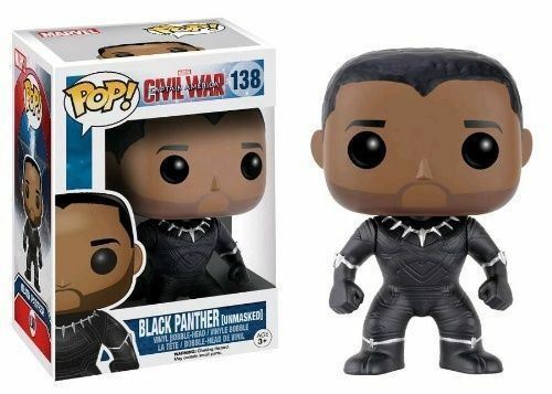 Funk POP! Black Panther (Unmasked) - Captain America: Civil War (nová)