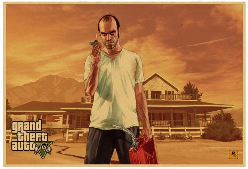 Plagát GTA 5 Grand Theft Auto V - rôzne motívy (nový)