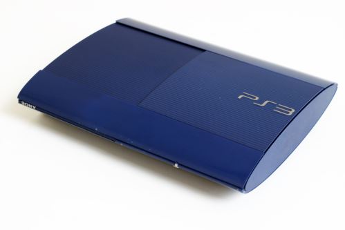 PlayStation 3 500 GB Super Slim - Modrý (estetická vada)