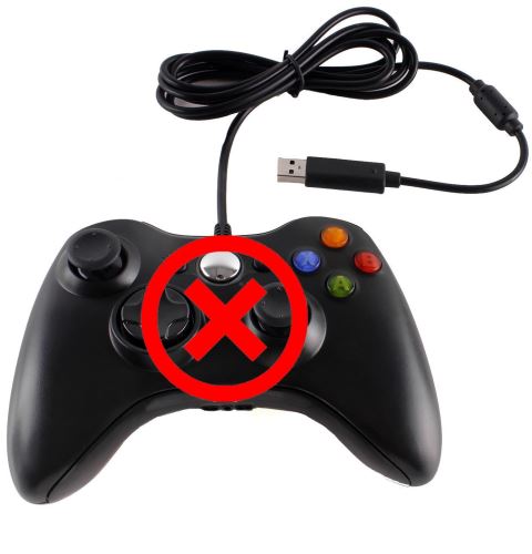 [Xbox 360] Drôtový Ovládač - NEFUNKČNÝ pravý analóg