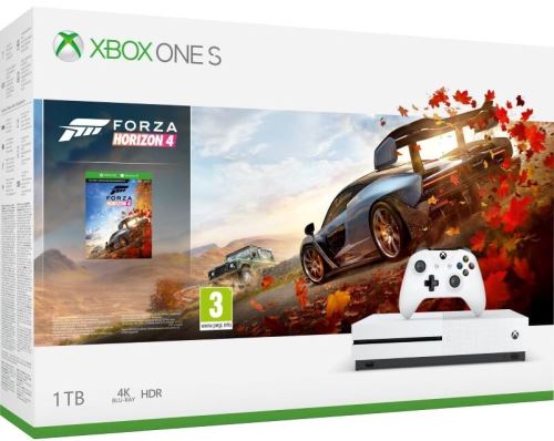 Xbox One S 1TB (Plná verzia s DVD mechanikou) + Forza Horizon 4 (CZ) (nové)