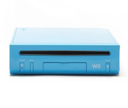 Nintendo Wii - herná konzola - modrá limitovaná edícia (estetická vada)