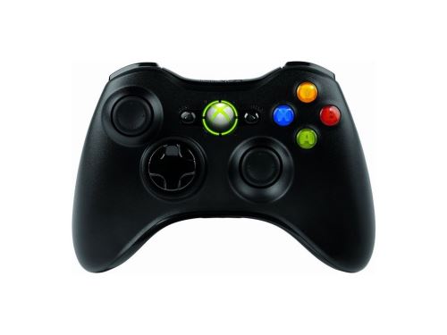 [Xbox 360] Bezdrôtový Ovládač Microsoft - čierny + balíček hier (nový)
