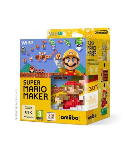 Nintendo Wii U Super Mario Maker + Artbook + amiibo 30th Anniversary - Classic Colours Mario