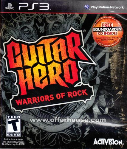 PS3 Guitar Hero Warriors Of Rock (iba hra)