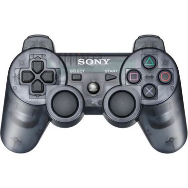 [PS3] Bezdrôtový Ovládač Sony Dualshock - čierny priehľadný