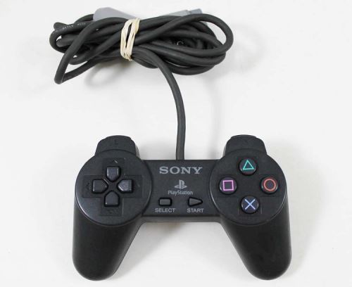 [PS1] Drôtový Ovládač Sony Bez páčok - čierny