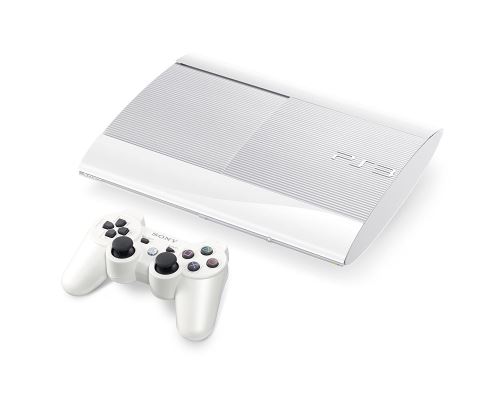 PlayStation 3 500 GB Super Slim - Biely (estetická vada)