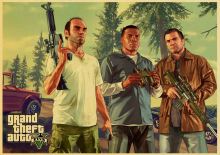 Plagát GTA 5 Grand Theft Auto V Vintage 1 (nový)