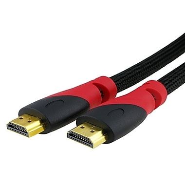 HDMI kábel Insten 2m pozlátený, odolný + ethernet