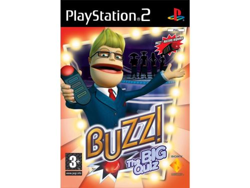 PS2 Buzz! - Veľký Kvíz (hra + drôtové ovládača)