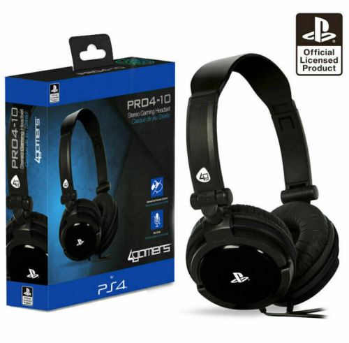 [PS4][PS5][PC] 4Gamers Gaming Headset PRO4-10 Black - drôtové - PS4