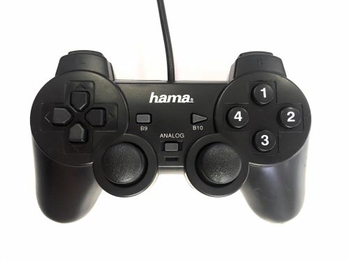 [PC] Drôtový Ovládač Hama Black Force - čierny (estetická vada)