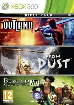 Xbox 360 Triple Pack: Outland - From Dust - Beyond Good And Evil (nová)
