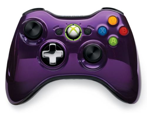 [Xbox 360] Bezdrôtový Ovládač Microsoft Chrome - fialový