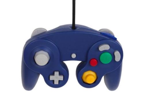 [Nintendo GameCube] Drôtový ovládač - modrý