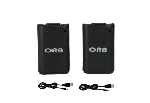 [Xbox 360] ORB 2x nabíjací akumulátor + 2x USB kábel - čierny
