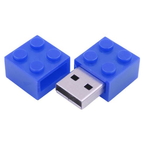 USB 2.0 Flash Disk 32 GB - LEGO kostička modrá (nový)