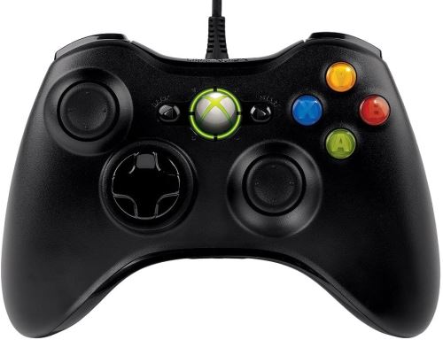 [Xbox 360] Drôtový Ovládač Microsoft - čierny (nový)