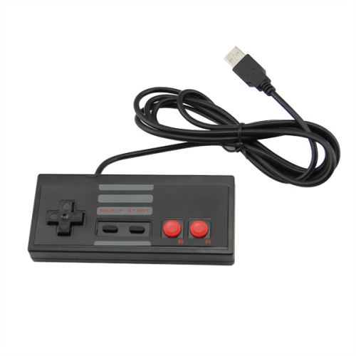 [PC] Drôtový ovládač typ NES - čierny (nový)